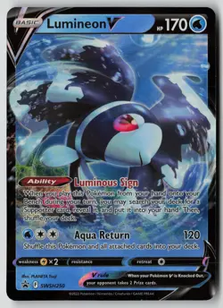 Pokemon TCG SWSH: Sword & Shield Promo Cards #SWSH250 Lumineon V - Image 1