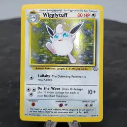 Wigglytuff Holo Jungle 16/64 Pokemon Card LP+Crease 1999 WOTC Vintage TCG - Image 1