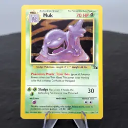 Muk 13/62 Fossil Holo Rare Pokemon Card WOTC Unlimited NM Vintage 1999 ⭐ - Image 1