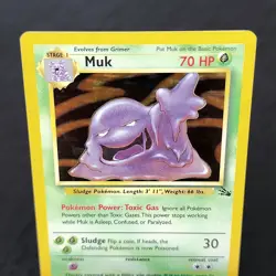 Muk 13/62 Fossil Holo Rare Pokemon Card WOTC Unlimited NM Vintage 1999 ⭐ - Image 3