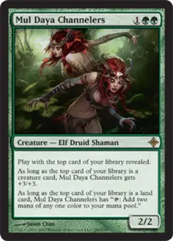 Slightly Played, English - 4 x MTG Mul Daya Channelers Rise of the Eldrazi - Image 1