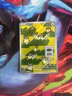 Pokemon Pidgey TCG SV03 Obsidian Flames Holo Illustration Art Rare Card 207/197 - Image 1