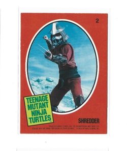 1990 O-Pee-Chee Teenage Mutant Ninja Turtles Movie Special Inserts #2 Shredder - Image 1