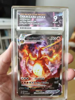 Charizard VMAX SWSH261 Promo Card Ace Grading 9 - Image 1