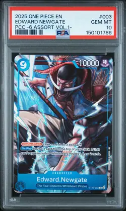 2025 ONE PIECE PREMIUM CARD COLLECTION -6 ASSORT VOL.1- EDWARD NEWGATE PSA 10 - Image 1