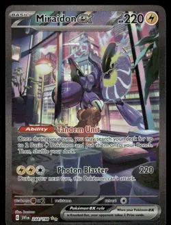 Pokemon Cards Miraidon ex 244/198 Scarlet & Violet Special IR NM *4 - Image 1