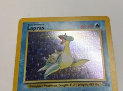 Lapras 10/62- Fossil Unlimited Pokemon Card Holo Rare - LP - Image 4