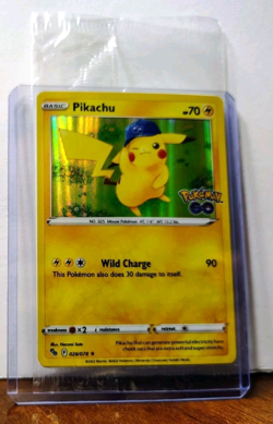POKEMON PIKACHU 028/078 HOLO RARE POKEMON GO STORE PROMO CARD SEALED - Image 3
