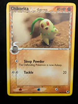 Chikorita - Delta Species - Dragon Frontiers 44/101 Pokemon Card LP NON HOLO - Image 1