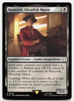 Hancock, Ghoulish Mayor 45 Universes Beyond: Fallout Magic: The Gathering NM - Image 1