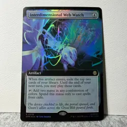 INTERDIMENSIONAL WEB WATCH (EXTENDED ART) MARVEL'S SPIDER-MAN MTG FOIL 278 LP - Image 1