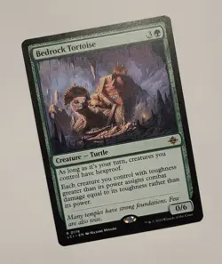 MTG Bedrock Tortoise 0176 LCI Lost Caverns Ixalan Rare 2023 Creature Turtle - Image 1