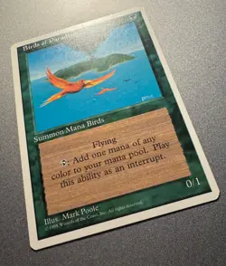MTG 1x Birds of Paradise Core Set 4th Edition Magic Gathering x1 Excellent - Image 2