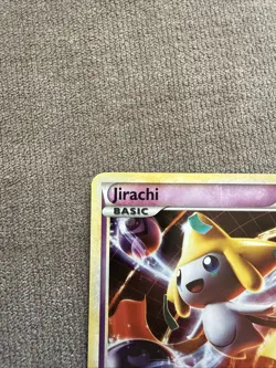 2010 Heartgold Soulsilver Unleashed Jirachi Holofoil Rare Mythical 1/95 NM- - Image 3