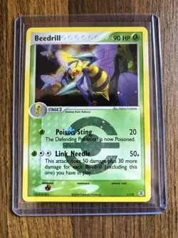Pokemon TCG Beedrill FireRed & LeafGreen 1/112 Holo Rare Reverse Holo - Image 1