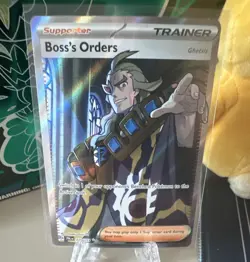 The Pokemon Company Boss's Orders 245/193 Paldea Evolved Ultra Rare Holo Ghetsis - Image 1