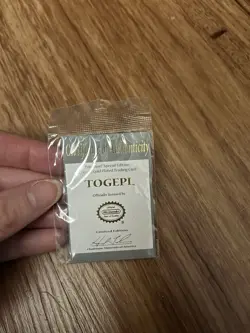 Pokemon Togepi Burger King Gold Plated Trading Card 1999 CERTIFICATE ONLY - Image 1