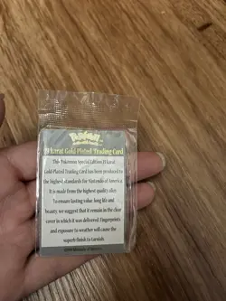 Pokemon Togepi Burger King Gold Plated Trading Card 1999 CERTIFICATE ONLY - Image 2