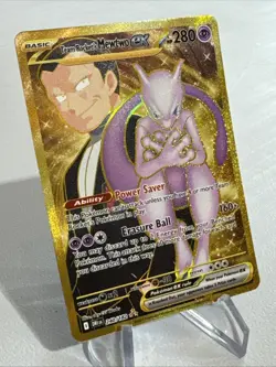 Pokemon Team Rocket's Mewtwo ex 240/182 Sv10: Destined Rivals Holo 280 HP - Image 2
