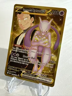 Pokemon Team Rocket's Mewtwo ex 240/182 Sv10: Destined Rivals Holo 280 HP - Image 3