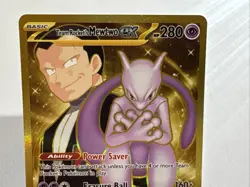 Pokemon Team Rocket's Mewtwo ex 240/182 Sv10: Destined Rivals Holo 280 HP - Image 5