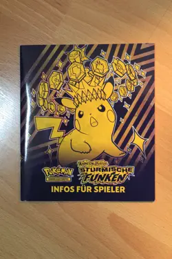 Pokemon Info Heft Buch Spieler Trainer Sturmische Funken deutsch Spielanletung - Image 1