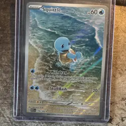 Pokemon Squirtle Illustration Rare Sv: Scarlet & Violet 151 170/165 Holo - Image 1