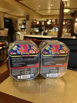 Pokemon TCG: Mega Charizard X & Mega Charizard Y Tin Set Of 2 SEALED IN HAND new - Image 2