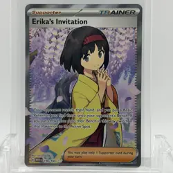 Pokemon TCG 151 Erika’s Invitation #196/165 Ultra Rare LP+ - Image 1