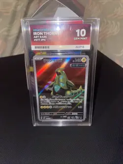 Iron Thorns 077/071 ACE 10 Gem Mint Art Rare Pokemon Cyber Judge Japanese sv5M - Image 3