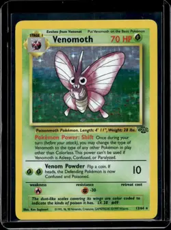 Pokemon Jungle Venomoth (13) Holo 13/64 - Image 1