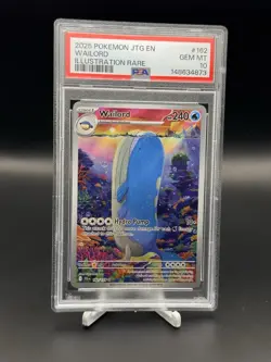 Pokemon TCG Wailord Sv09: Journey Together Illustration Rare 162/159 PSA 10 - Image 1