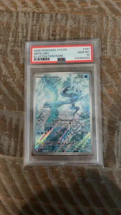 2025 POKEMON JTG EN-JOURNEY TOGETHER ILLUSTRATION RARE #161 ARTICUNO PSA 10 - Image 1
