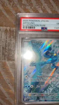 2025 POKEMON JTG EN-JOURNEY TOGETHER ILLUSTRATION RARE #161 ARTICUNO PSA 10 - Image 2