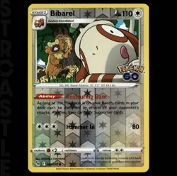 Bibarel 060/078 Pokemon GO! - Reverse Holo - Common - Pokemon TCG - Image 1