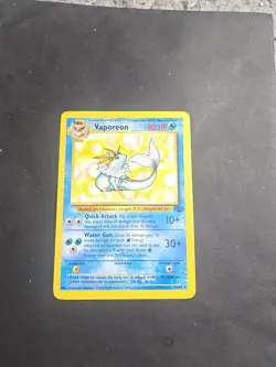 Pokemon TCG Vaporeon Jungle 28/64 Regular Unlimited Rare Non Holo Pokemon - Image 4