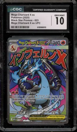 Pokemon Mega Charizard X ex Ultra-Premium Coll. Promo #023 CGC 10 Gem Mint - Image 1