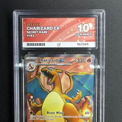 Charizard EX 183/165 Scarlet & Violet 151 Pokemon - Perfect Sub Grades - Ace 10 - Image 2