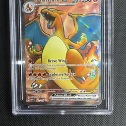 Charizard EX 183/165 Scarlet & Violet 151 Pokemon - Perfect Sub Grades - Ace 10 - Image 3