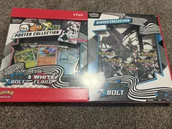 Pokemon Black Bolt and White Flare Binder + Poster Collection Sam's Club Bundles - Image 1