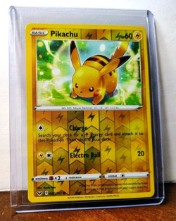 POKEMON PIKACHU 065/202 REVERSE HOLO SWORD & SHIELD LP - Image 5