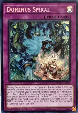 Yugioh! LP Dominus Spiral - DOOD-EN079 - Secret Rare - 1st Edition Lightly Playe - Image 1