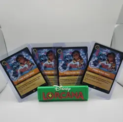 4 x Disney Lorcana TCG Ohana Means Family 32/204 Winterspell regular - Image 1
