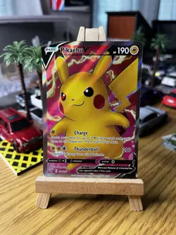 Pokemon TCG Vivid Voltage Pikachu v 170/185 Full Art Ultra Rare Card - Image 1