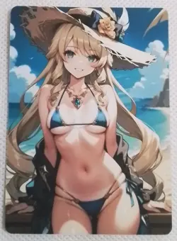 Barbara Genshin Impact Anime Doujin Waifu Double Sided Card AGC CCG - Image 1