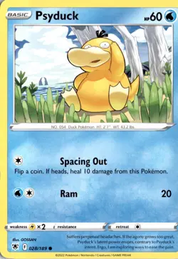Psyduck 028/189 SWSH10: Astral Radiance Pokemon Card TCG - Image 1