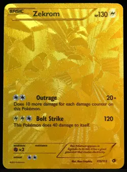 Zekrom #115/113 Legendary Treasures NM Pokemon Card - Image 1