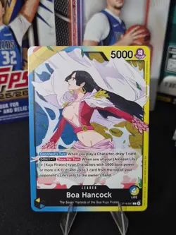 One Piece Boa Hancock OP14-041 Leader Card Nm. - Image 1