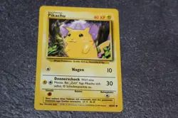 German Pikachu Pokemon TCG Card 58/102 Base Set 1999 Yellow Cheeks - Image 1