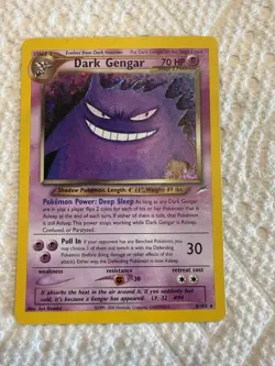 Dark Gengar 6/105 Neo Destiny Holo Rare 70 HP Unlimited English Pokemon Card - Image 1